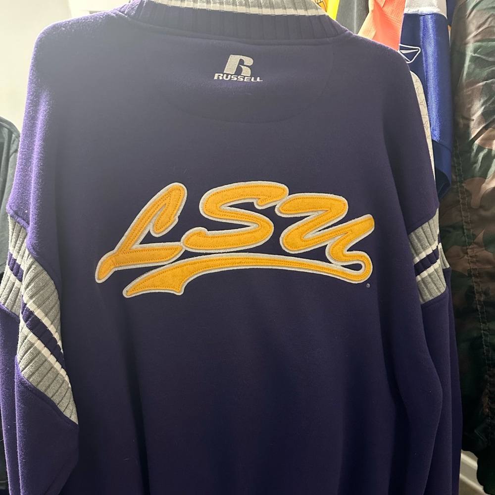 Russell Purple LSU Jacket button up